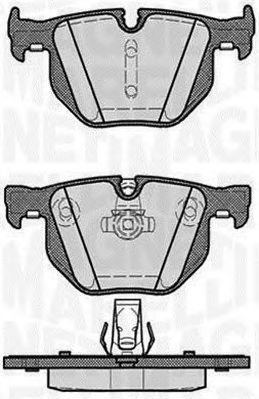 MAGNETI MARELLI 363916060161 -  Комплект тормозных колодок, дисковый тормоз